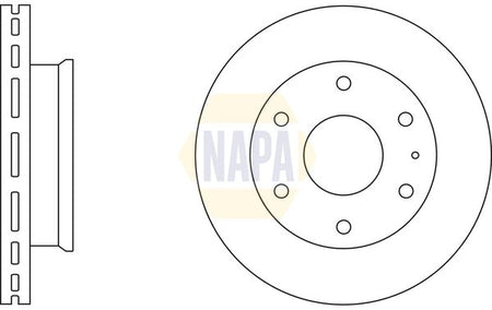 Napa NBD5637 Brake Disc - 1
