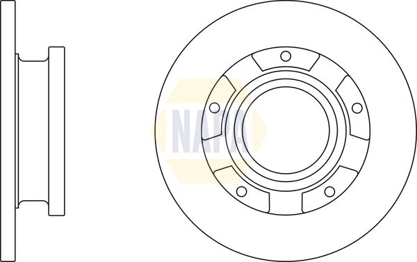 Napa NBD5645 Brake Disc - 1