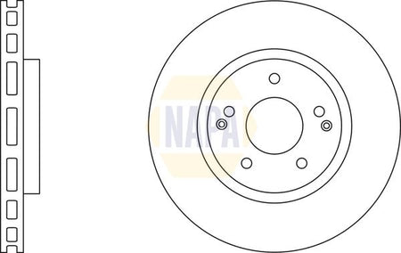 Napa NBD5647 Brake Disc - 1
