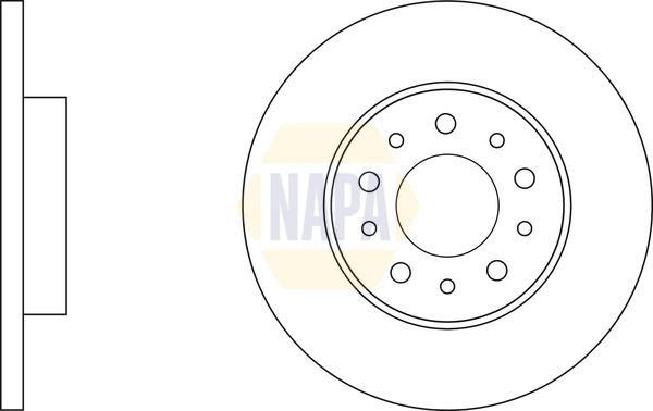 Napa NBD5661 Brake Disc - 1