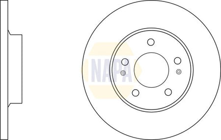 Napa NBD5663 Brake Disc - 1