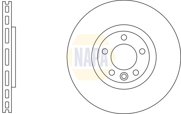 Napa NBD5664 Brake Disc - 1