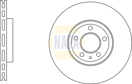 Napa NBD5665 Brake Disc - 1