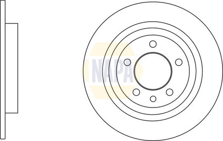 Napa NBD5666 Brake Disc - 1