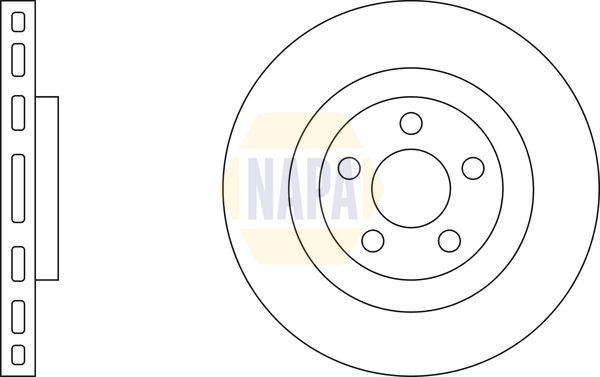 Napa NBD5669 Brake Disc - 1