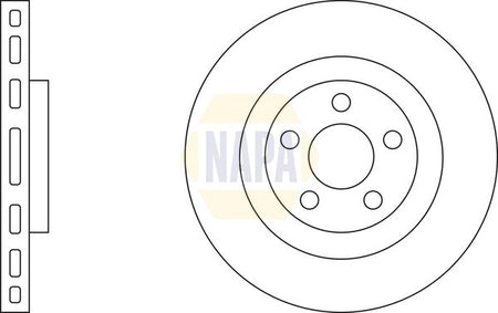 Napa NBD5669 Brake Disc - 1
