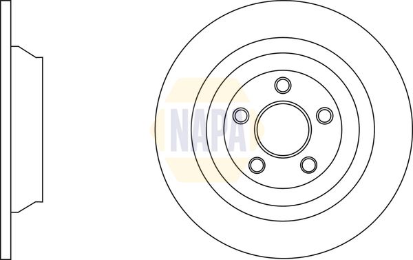 Napa NBD5670 Brake Disc - 1