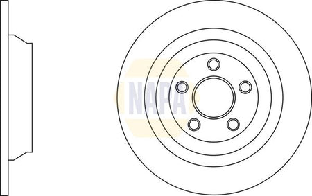 Napa NBD5670 Brake Disc - 1