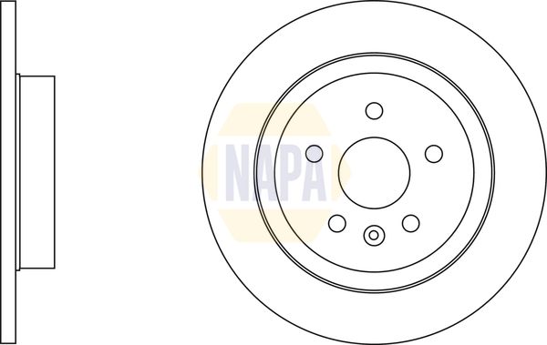 Napa NBD5675 Brake Disc - 1