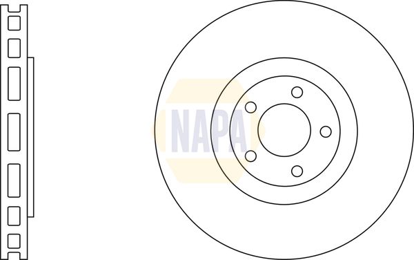 Napa NBD5677 Brake Disc - 1