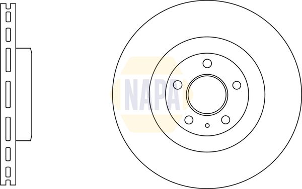 Napa NBD5681 Brake Disc - 1