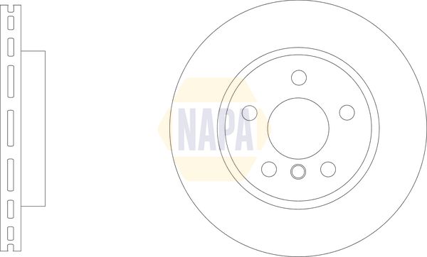 Napa NBD5692 Brake Disc - 1
