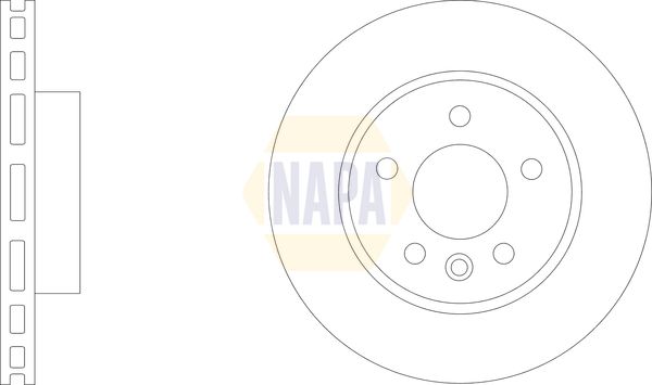 Napa NBD5693 Brake Disc - 1