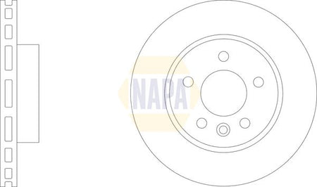 Napa NBD5693 Brake Disc - 1