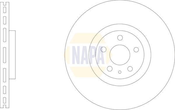 Napa NBD5695 Brake Disc - 1