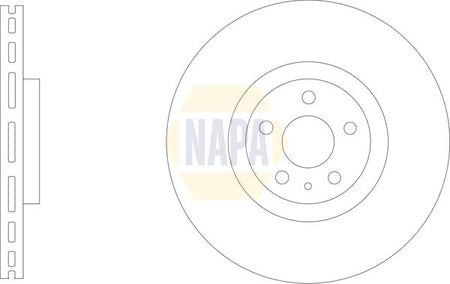 Napa NBD5695 Brake Disc - 1