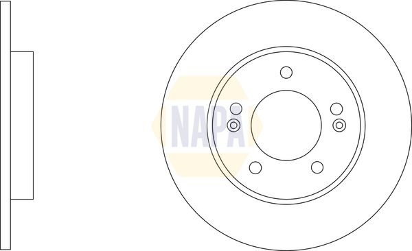 Napa NBD5700 Brake Disc - 1