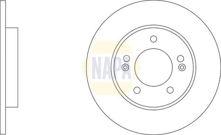 Napa NBD5700 Brake Disc - 1