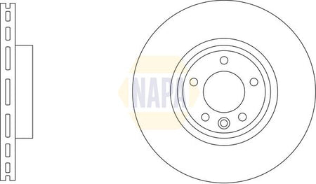 Napa NBD5712 Brake Disc - 1