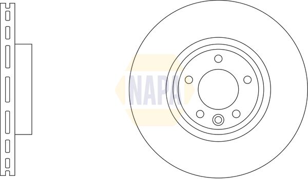 Napa NBD5712 Brake Disc - 1