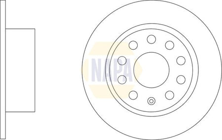 Napa NBD5713 Brake Disc - 1