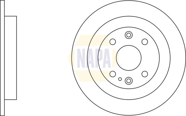 Napa NBD5715 Brake Disc - 1