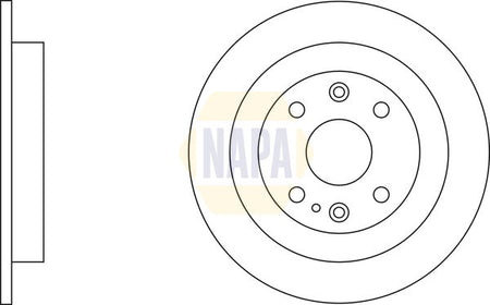 Napa NBD5715 Brake Disc - 1