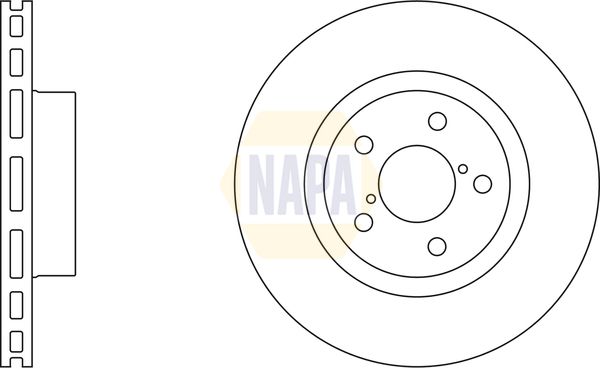 Napa NBD5716 Brake Disc - 1