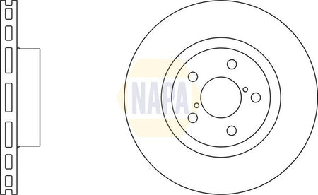 Napa NBD5716 Brake Disc - 1