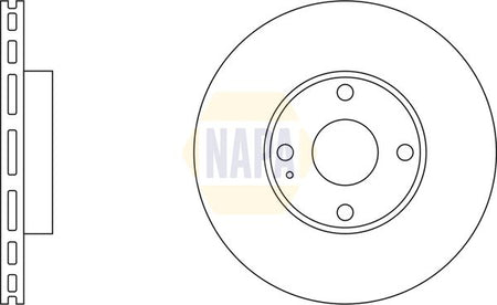 Napa NBD5717 Brake Disc - 1