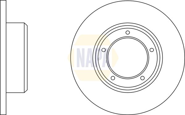 Napa NBD5718 Brake Disc - 1