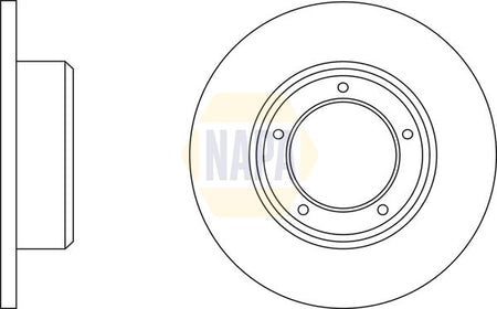 Napa NBD5718 Brake Disc - 1