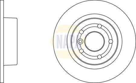 Napa NBD5721 Brake Disc - 1