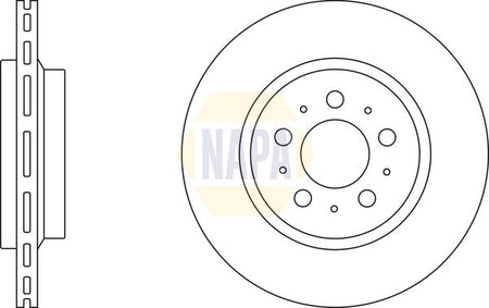 Napa NBD5733 Brake Disc - 1