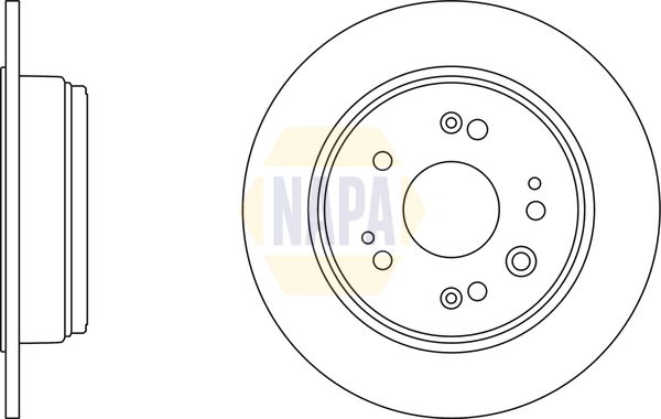 Napa NBD5734 Brake Disc - 1