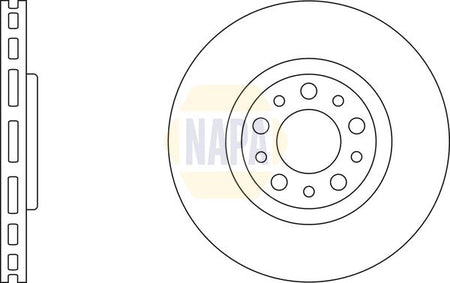 Napa NBD5735 Brake Disc - 1