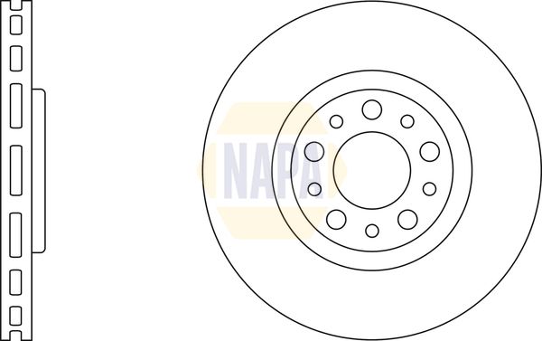 Napa NBD5735 Brake Disc - 1