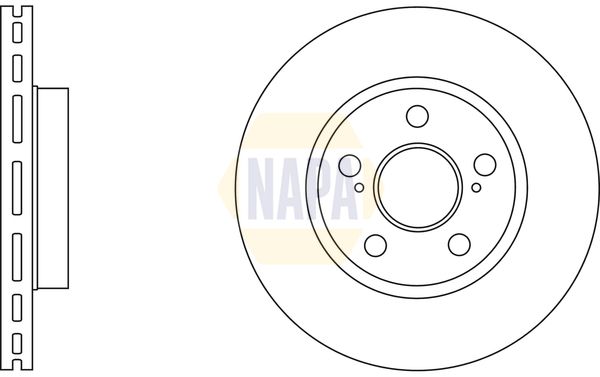Napa NBD5737 Brake Disc - 1