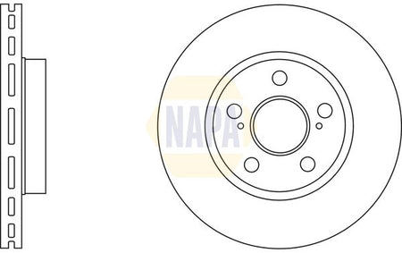 Napa NBD5737 Brake Disc - 1