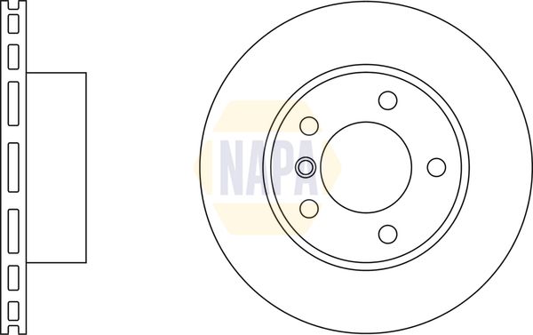 Napa NBD5741 Brake Disc - 1