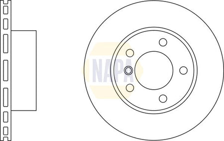 Napa NBD5741 Brake Disc - 1