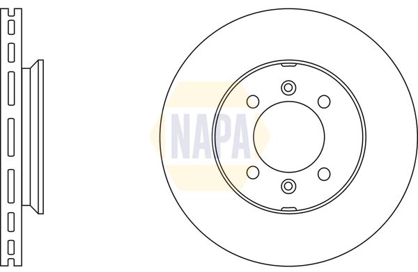 Napa NBD5744 Brake Disc - 1