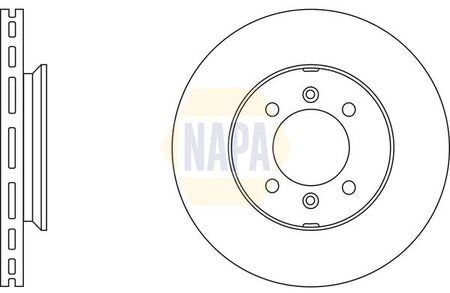 Napa NBD5744 Brake Disc - 1