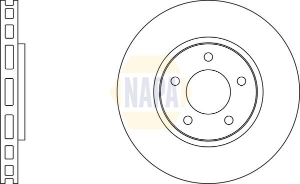 Napa NBD5749 Brake Disc - 1