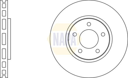 Napa NBD5749 Brake Disc - 1