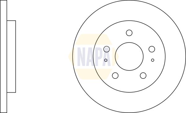 Napa NBD5751 Brake Disc - 1