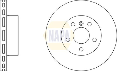 Napa NBD5752 Brake Disc - 1