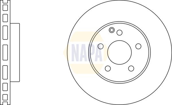 Napa NBD5753 Brake Disc - 1