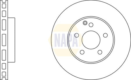 Napa NBD5753 Brake Disc - 1