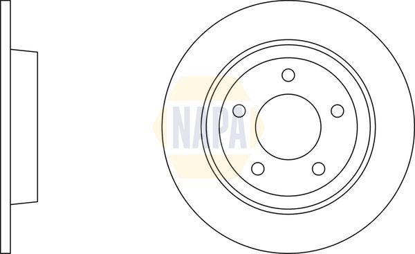 Napa NBD5754 Brake Disc - 1